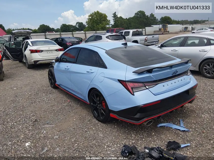 2026 Hyundai Elantra N VIN: KMHLW4DK0TU041333 Lot: 45596021
