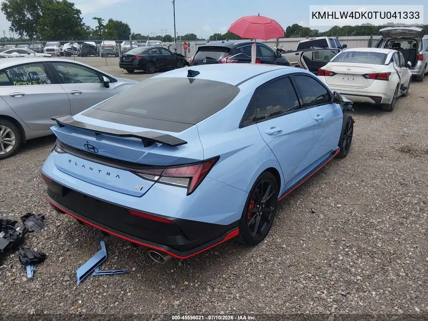 2026 Hyundai Elantra N VIN: KMHLW4DK0TU041333 Lot: 45596021