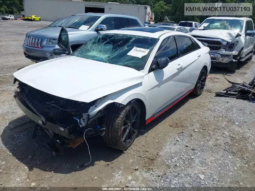 2026 Hyundai Elantra N VIN: KMHLW4DK1TU037193 Lot: 45620901