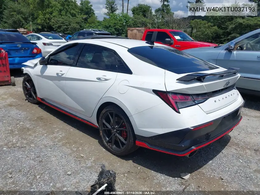 2026 Hyundai Elantra N VIN: KMHLW4DK1TU037193 Lot: 45620901