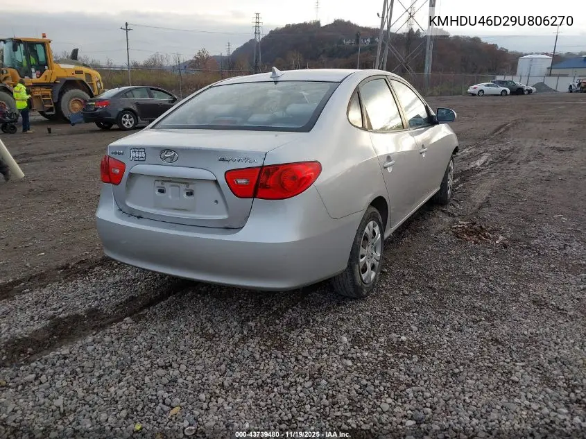 KMHDU46D29U806270 2009 Hyundai Elantra Gls