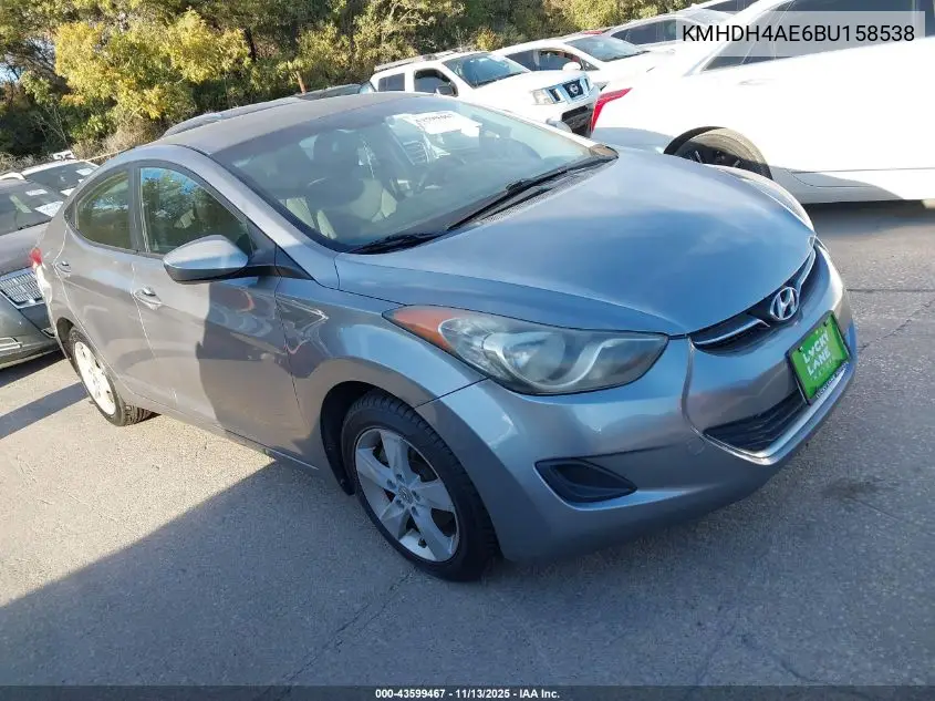 KMHDH4AE6BU158538 2011 Hyundai Elantra Gls (Ulsan Plant)