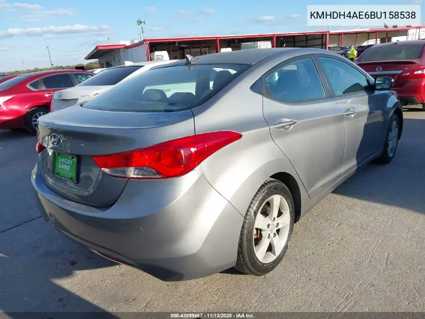KMHDH4AE6BU158538 2011 Hyundai Elantra Gls (Ulsan Plant)
