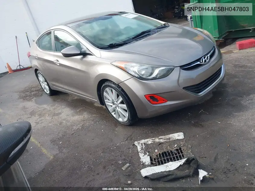 5NPDH4AE5BH047803 2011 Hyundai Elantra Gls