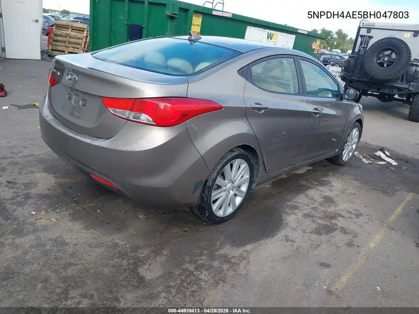 5NPDH4AE5BH047803 2011 Hyundai Elantra Gls