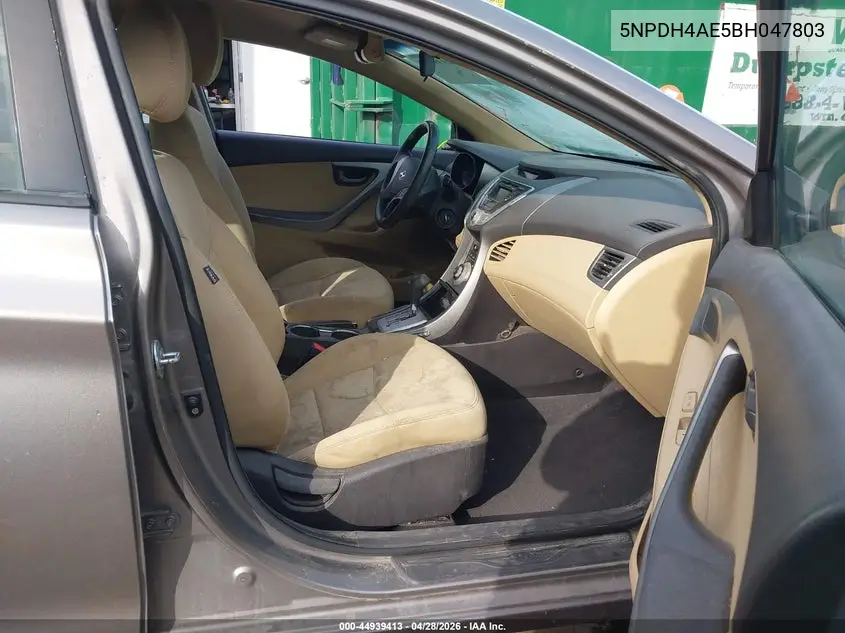 5NPDH4AE5BH047803 2011 Hyundai Elantra Gls