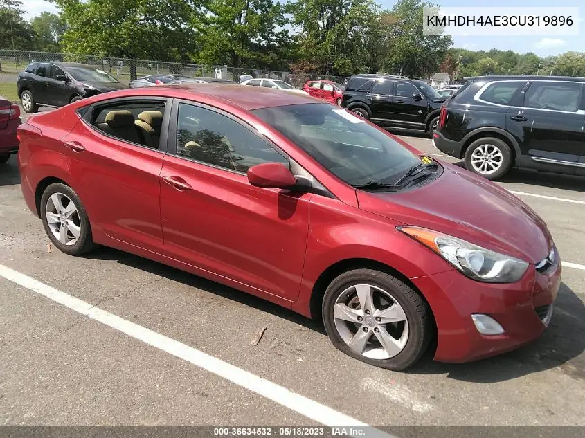 KMHDH4AE3CU319896 2012 Hyundai Elantra Gls (Ulsan Plant)