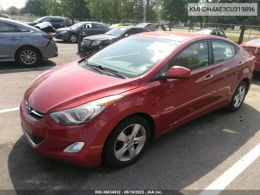 KMHDH4AE3CU319896 2012 Hyundai Elantra Gls (Ulsan Plant)