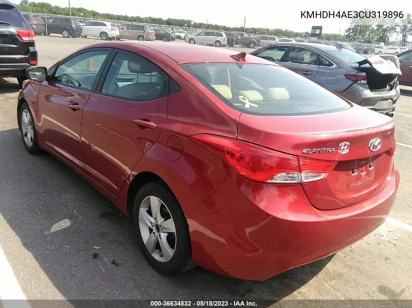 KMHDH4AE3CU319896 2012 Hyundai Elantra Gls (Ulsan Plant)