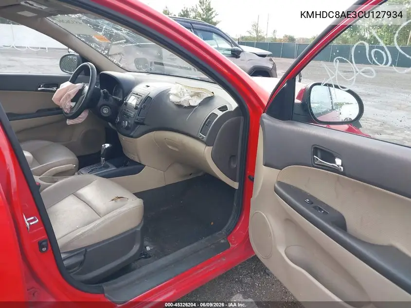2012 Hyundai Elantra Touring Se VIN: KMHDC8AE3CU127934 Lot: 45326204