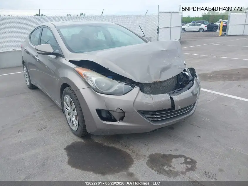 2013 Hyundai Elantra Limited VIN: 5NPDH4AE4DH439772 Lot: 12622781