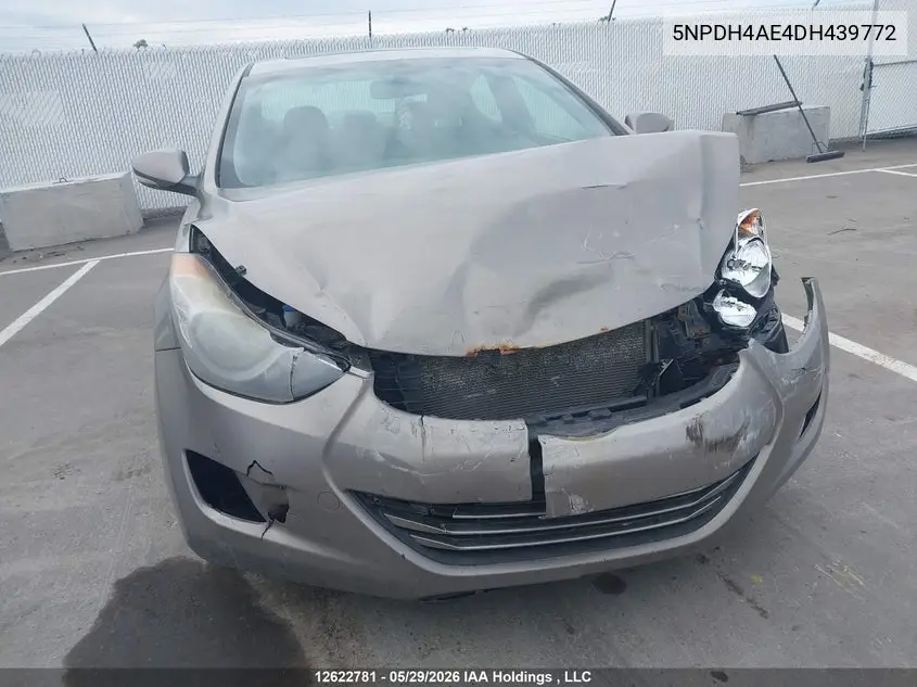 2013 Hyundai Elantra Limited VIN: 5NPDH4AE4DH439772 Lot: 12622781