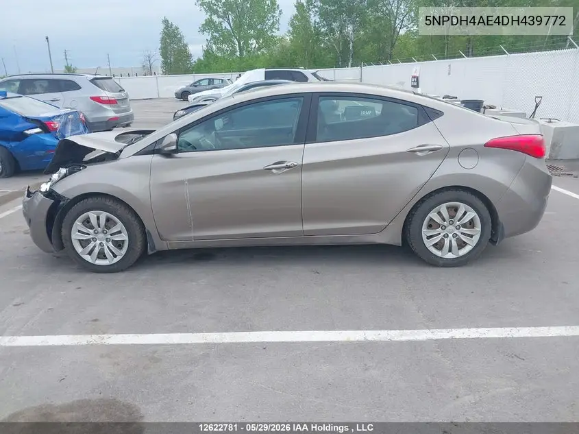 2013 Hyundai Elantra Limited VIN: 5NPDH4AE4DH439772 Lot: 12622781