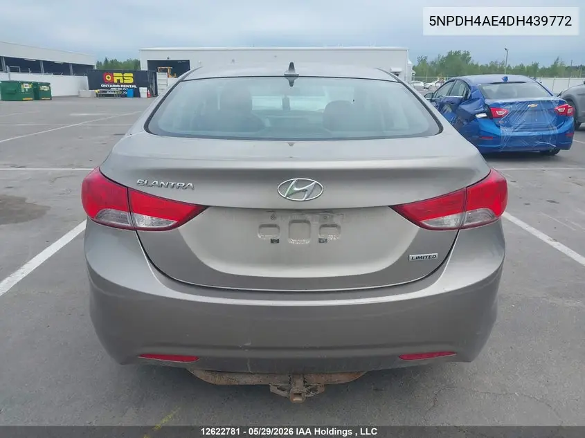 2013 Hyundai Elantra Limited VIN: 5NPDH4AE4DH439772 Lot: 12622781