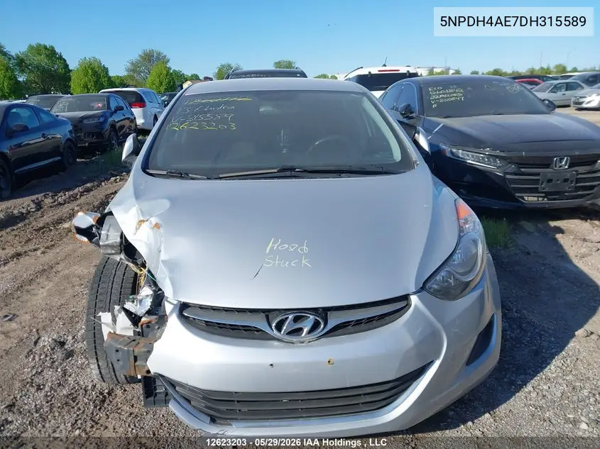 2013 Hyundai Elantra Gl VIN: 5NPDH4AE7DH315589 Lot: 12623203