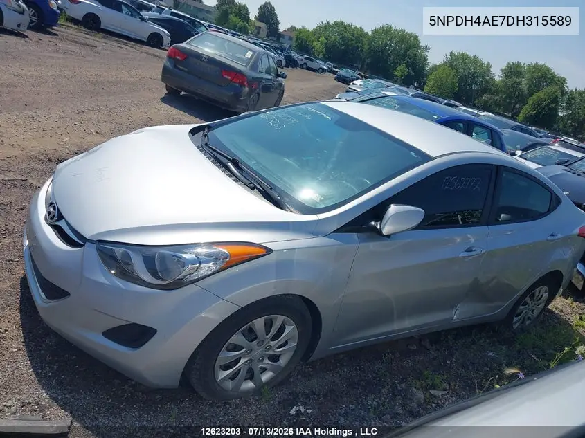 2013 Hyundai Elantra Gl VIN: 5NPDH4AE7DH315589 Lot: 12623203