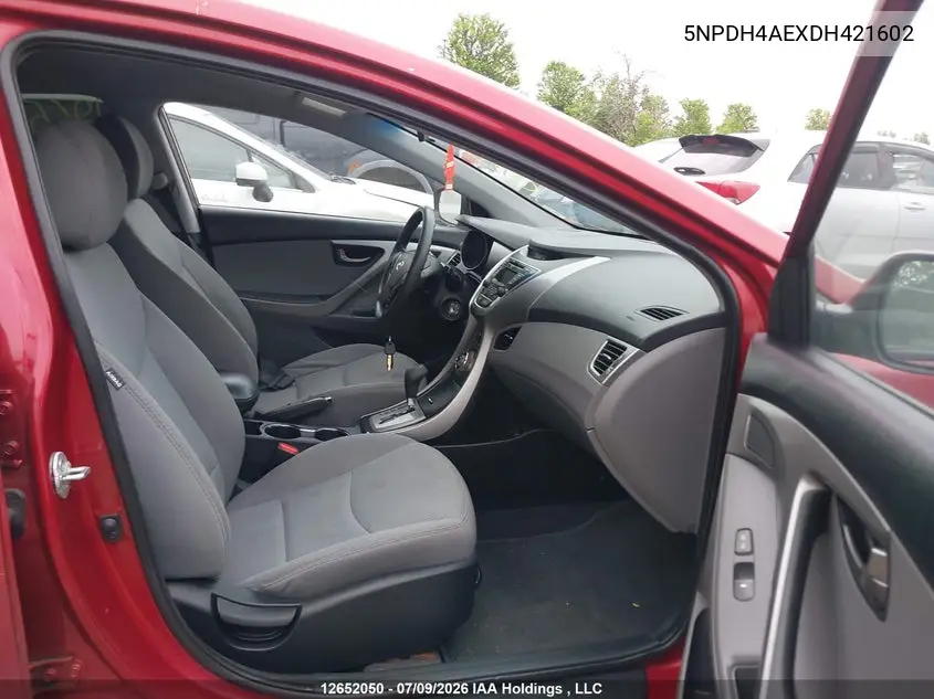 2013 Hyundai Elantra Gl VIN: 5NPDH4AEXDH421602 Lot: 12652050x