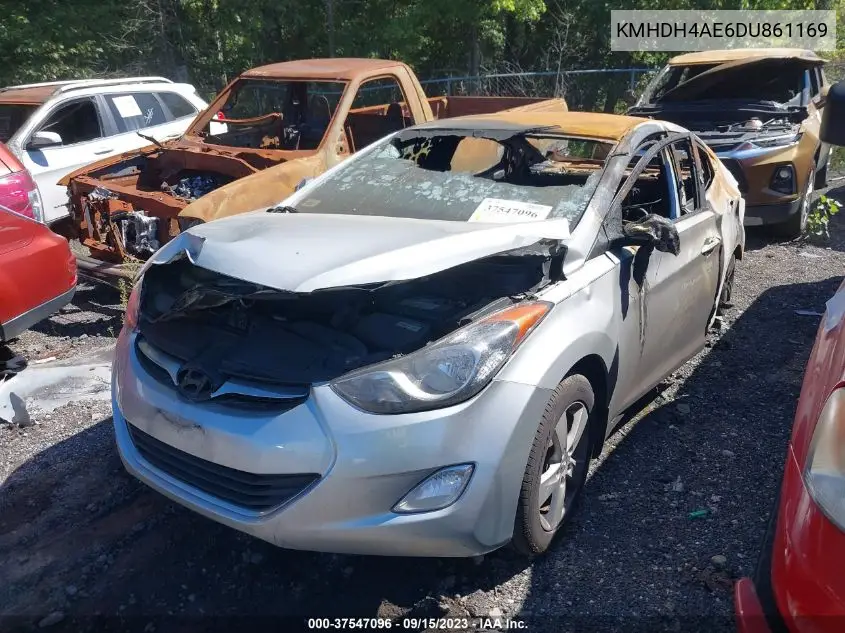 KMHDH4AE6DU861169 2013 Hyundai Elantra Gls (Ulsan Plant)