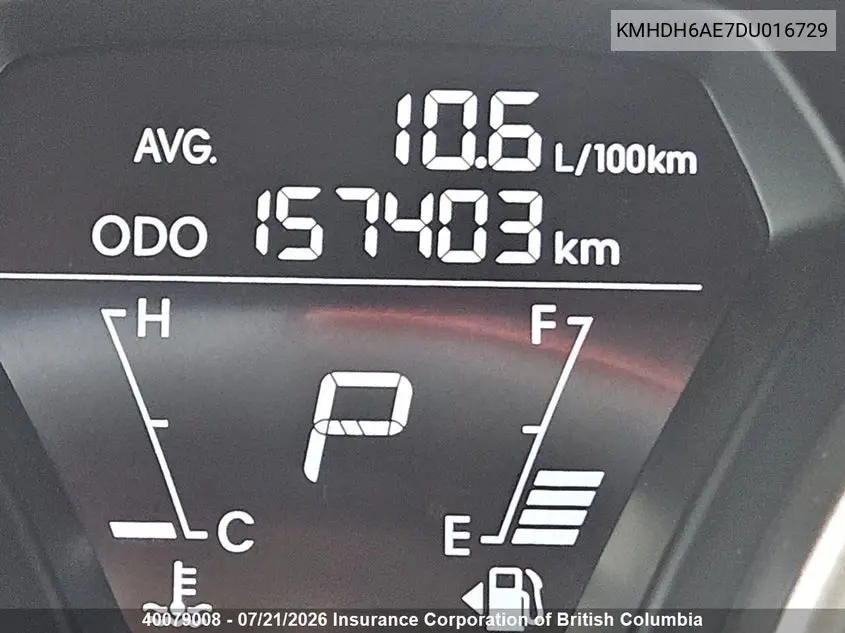 2013 Hyundai Elantra Se VIN: KMHDH6AE7DU016729 Lot: 40079008