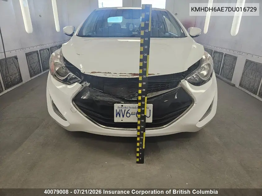2013 Hyundai Elantra Se VIN: KMHDH6AE7DU016729 Lot: 40079008