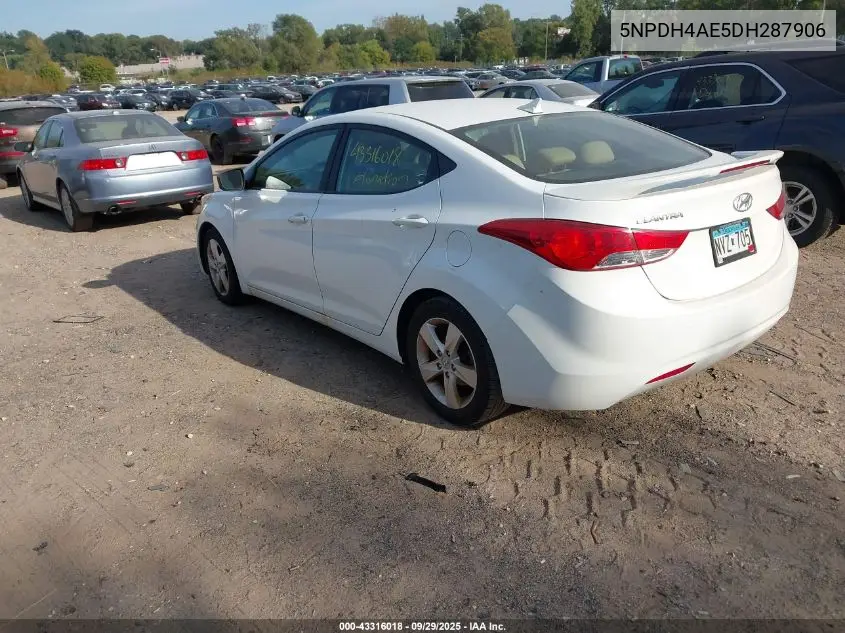 5NPDH4AE5DH287906 2013 Hyundai Elantra Gls/Limited