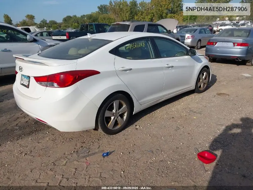 5NPDH4AE5DH287906 2013 Hyundai Elantra Gls/Limited