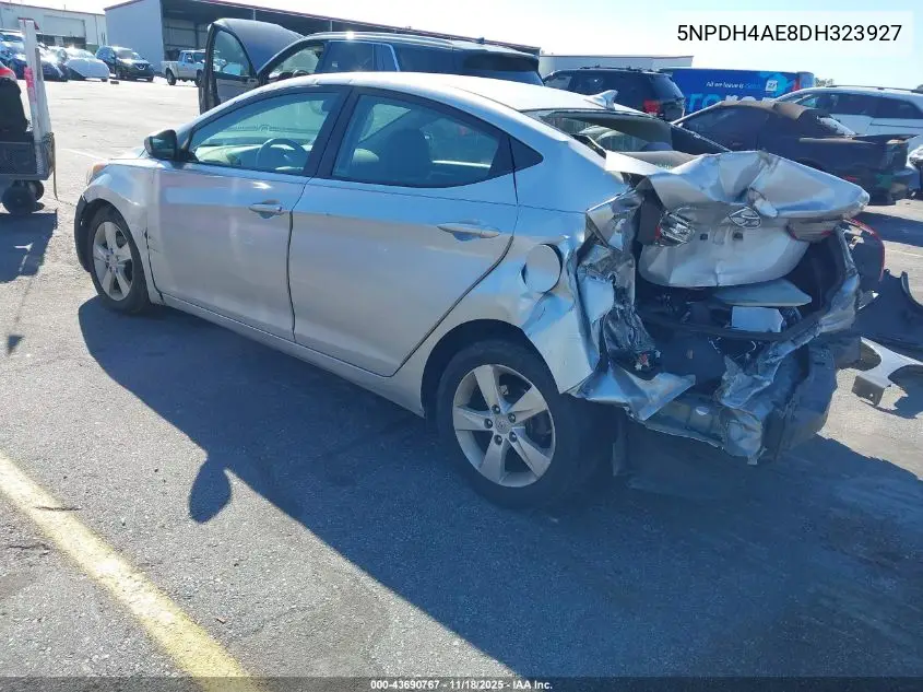 5NPDH4AE8DH323927 2013 Hyundai Elantra Gls