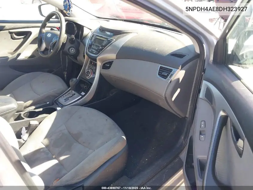 5NPDH4AE8DH323927 2013 Hyundai Elantra Gls