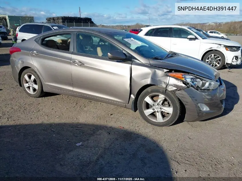 5NPDH4AE4DH391447 2013 Hyundai Elantra Gls