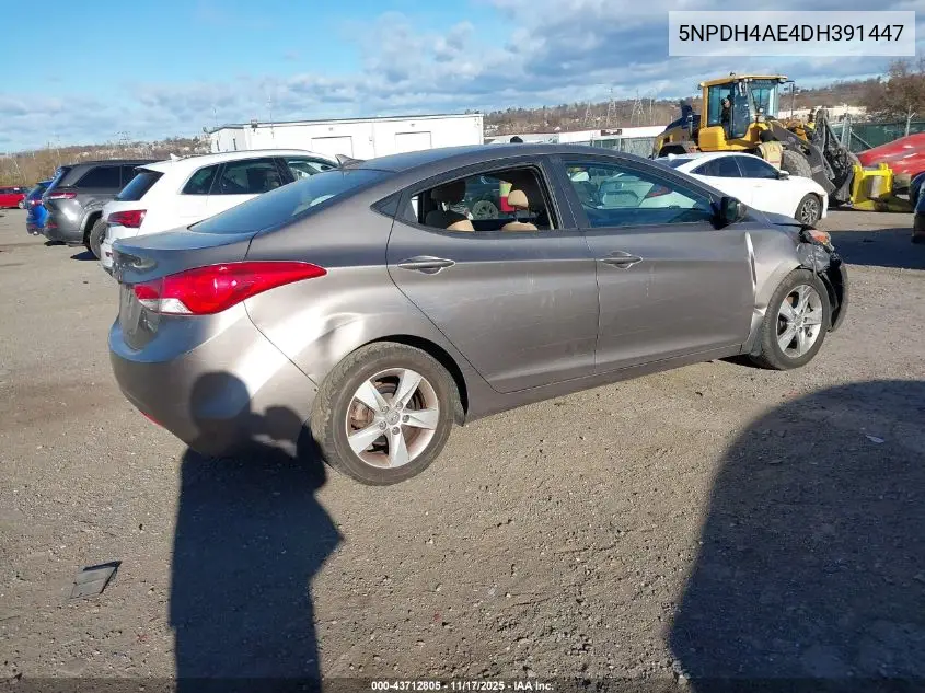 5NPDH4AE4DH391447 2013 Hyundai Elantra Gls