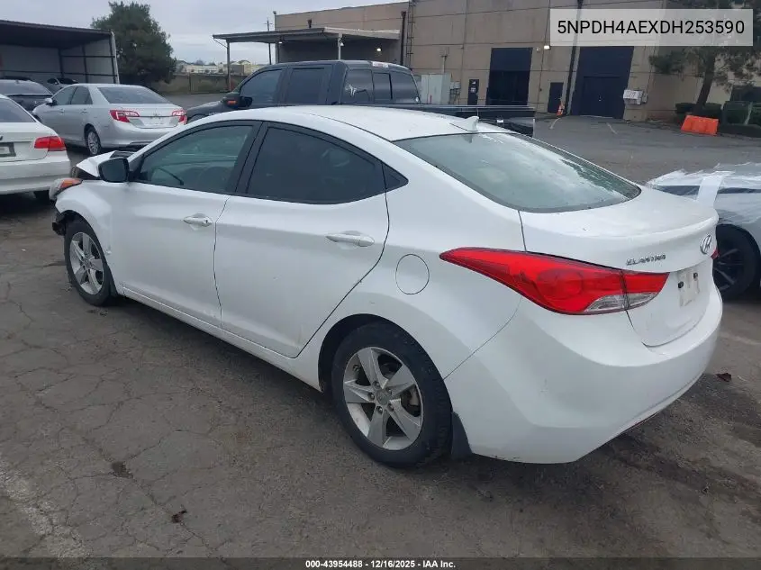 5NPDH4AEXDH253590 2013 Hyundai Elantra Gls