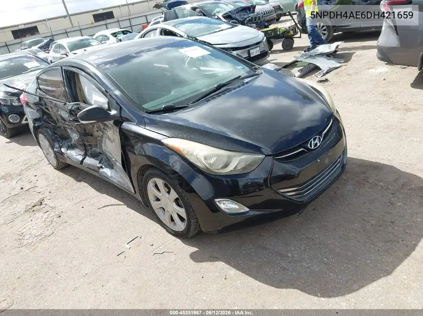 2013 Hyundai Elantra Limited VIN: 5NPDH4AE6DH421659 Lot: 45351967