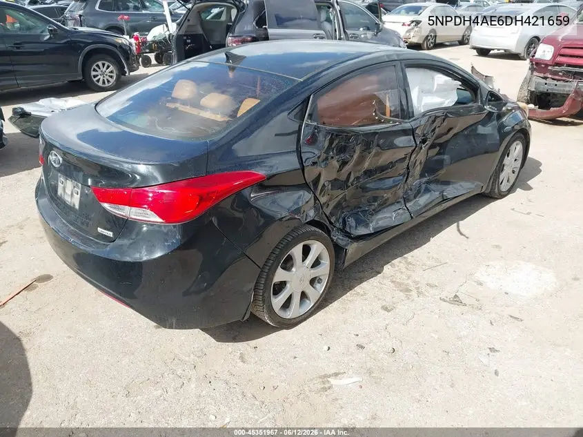 2013 Hyundai Elantra Limited VIN: 5NPDH4AE6DH421659 Lot: 45351967
