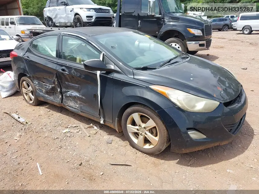 2013 Hyundai Elantra Gls VIN: 5NPDH4AE3DH335287 Lot: 45695548
