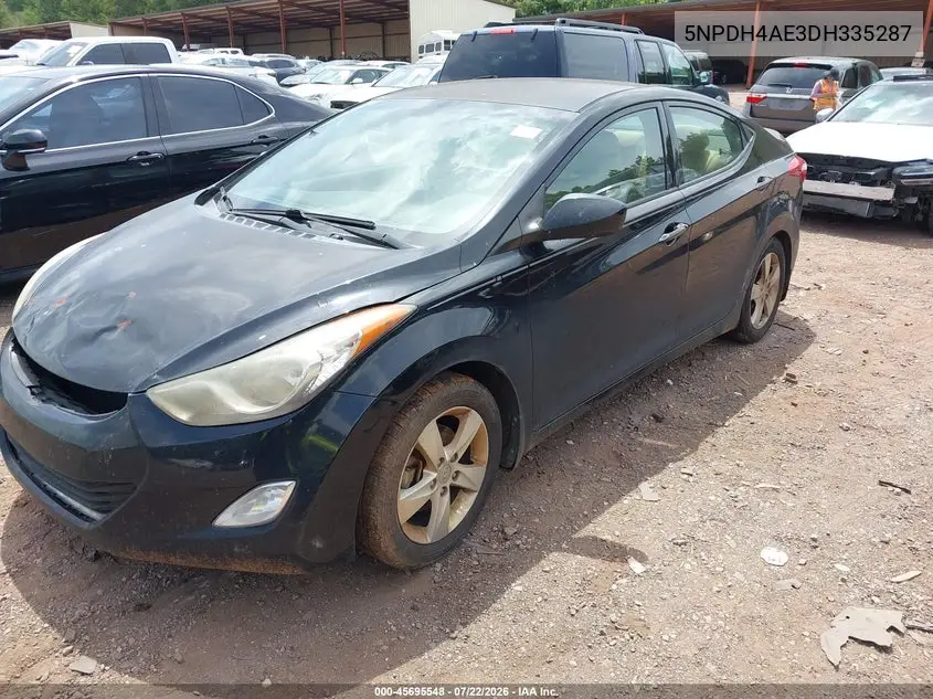 2013 Hyundai Elantra Gls VIN: 5NPDH4AE3DH335287 Lot: 45695548