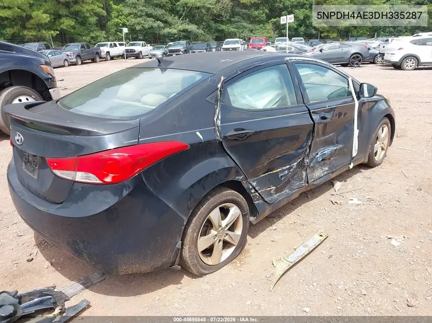 2013 Hyundai Elantra Gls VIN: 5NPDH4AE3DH335287 Lot: 45695548