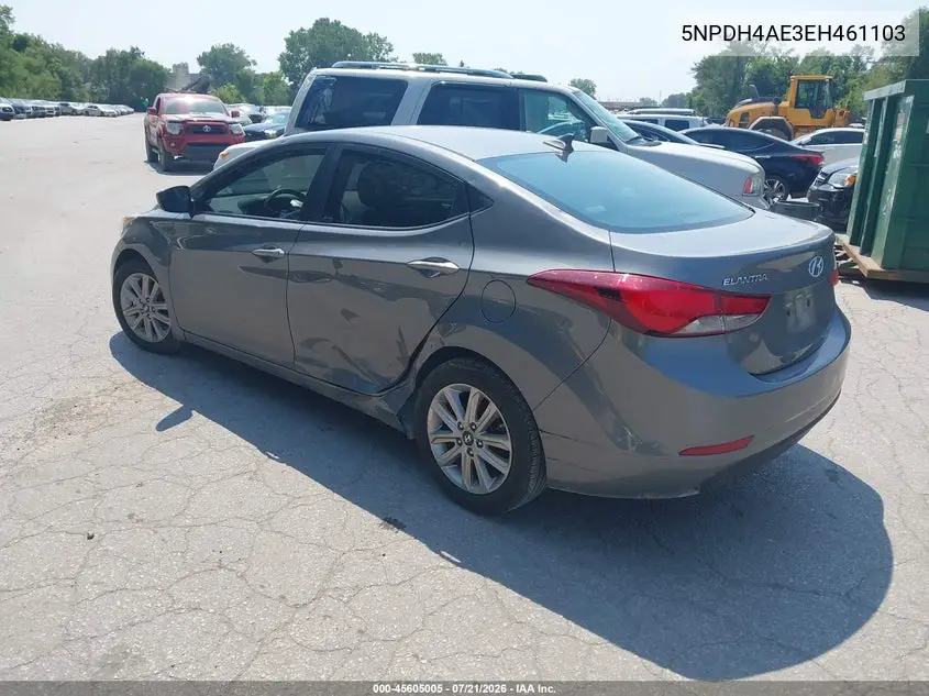 2014 Hyundai Elantra Se VIN: 5NPDH4AE3EH461103 Lot: 45605005