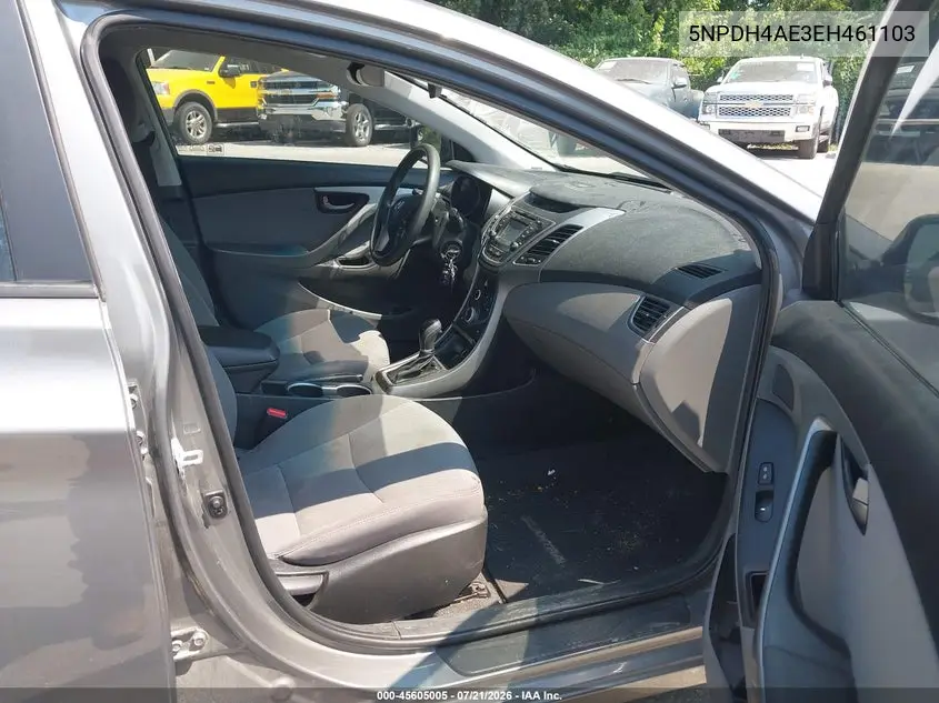 2014 Hyundai Elantra Se VIN: 5NPDH4AE3EH461103 Lot: 45605005