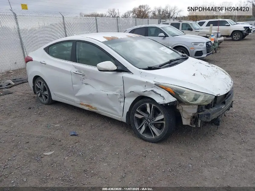 5NPDH4AE9FH594420 2015 Hyundai Elantra Limited