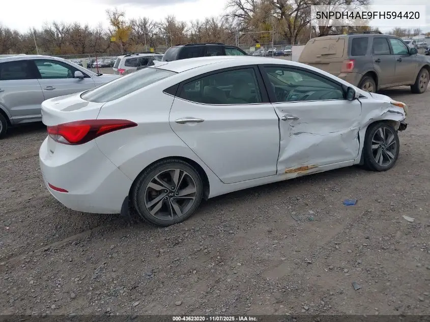 5NPDH4AE9FH594420 2015 Hyundai Elantra Limited