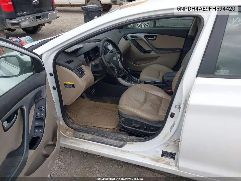 5NPDH4AE9FH594420 2015 Hyundai Elantra Limited
