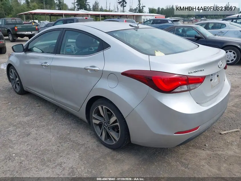 2015 Hyundai Elantra Limited VIN: KMHDH4AE9FU323097 Lot: 45676940
