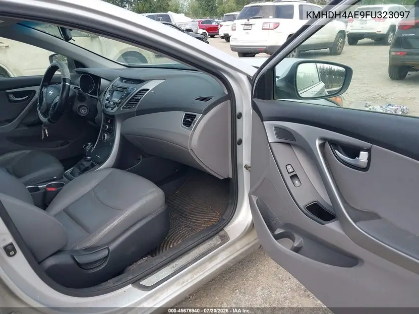 2015 Hyundai Elantra Limited VIN: KMHDH4AE9FU323097 Lot: 45676940