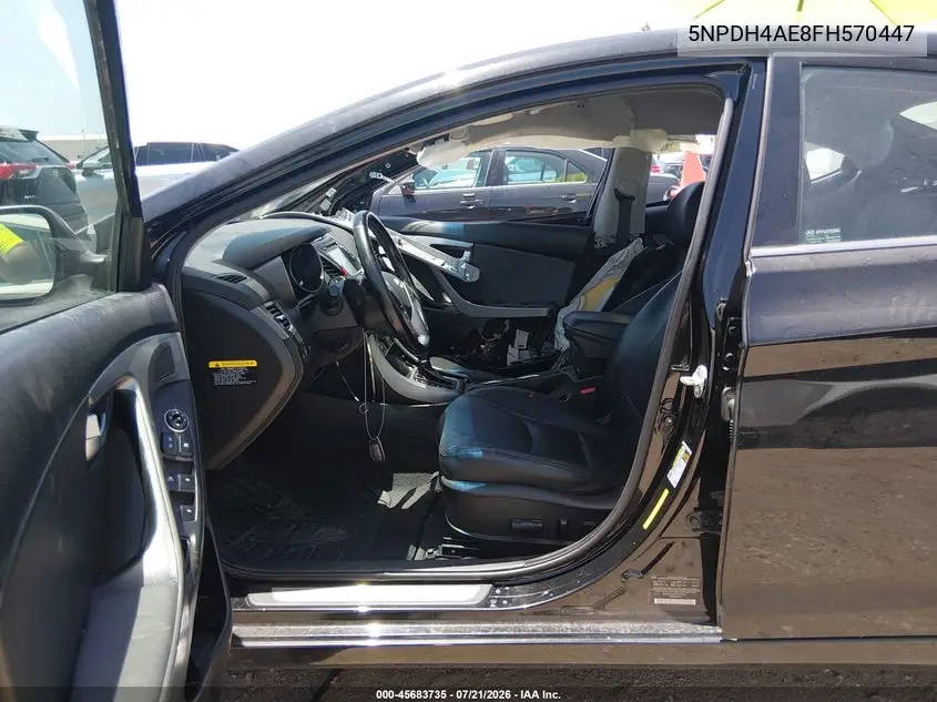 2015 Hyundai Elantra Limited VIN: 5NPDH4AE8FH570447 Lot: 45683735