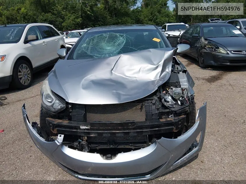 2015 Hyundai Elantra Se VIN: 5NPDH4AE1FH594976 Lot: 45686168