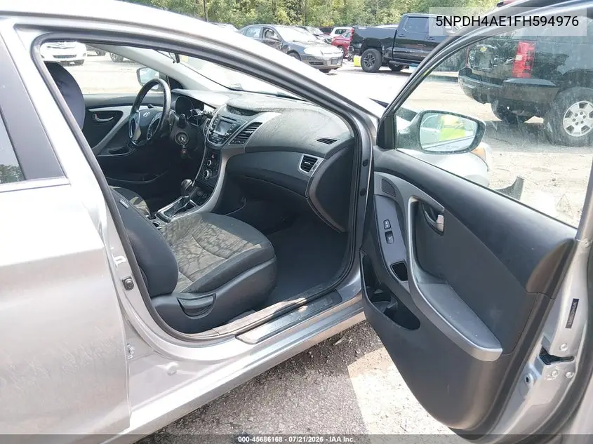 2015 Hyundai Elantra Se VIN: 5NPDH4AE1FH594976 Lot: 45686168