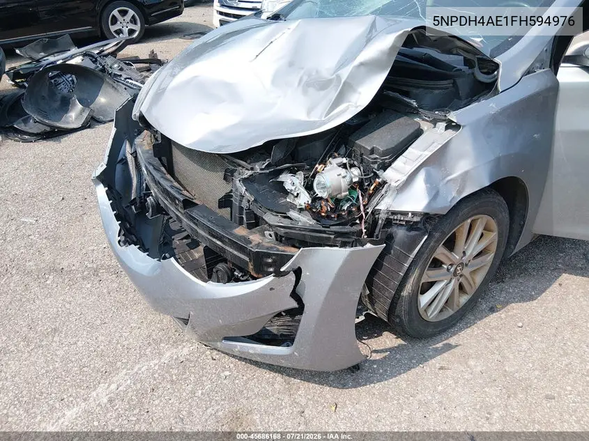2015 Hyundai Elantra Se VIN: 5NPDH4AE1FH594976 Lot: 45686168