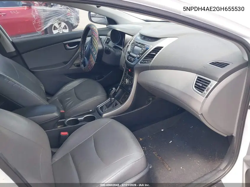 2016 Hyundai Elantra Limited VIN: 5NPDH4AE2GH655530 Lot: 45682048