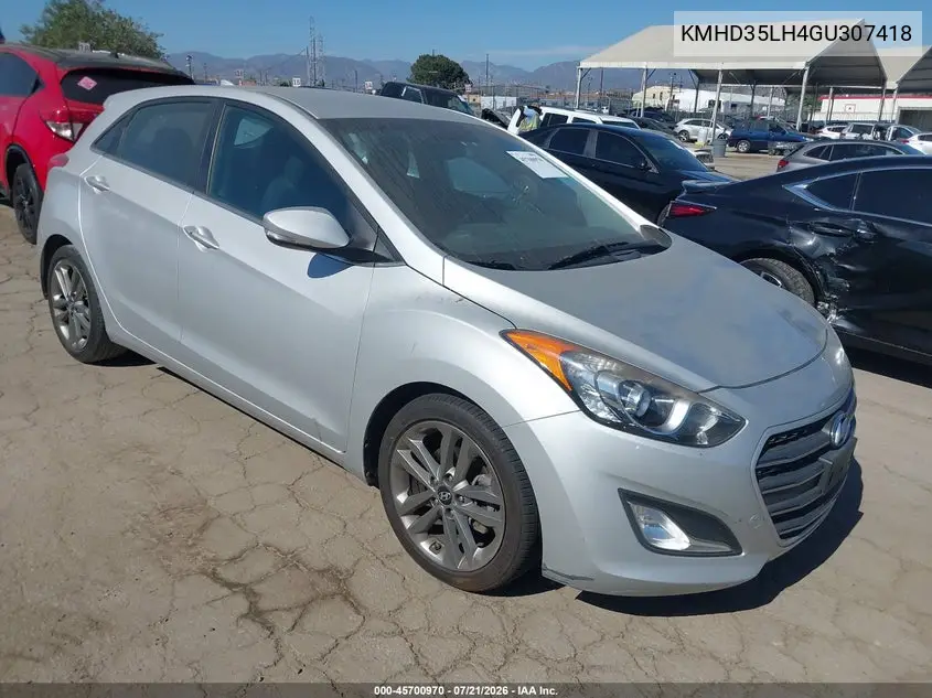 2016 Hyundai Elantra Gt VIN: KMHD35LH4GU307418 Lot: 45700970