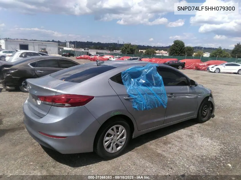 5NPD74LF5HH079300 2017 Hyundai Elantra Se